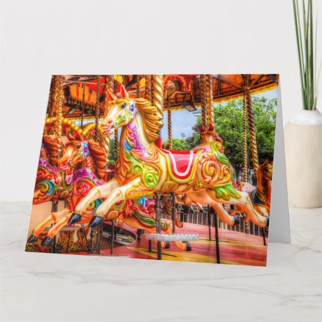 Carousel Horse Card (Front)