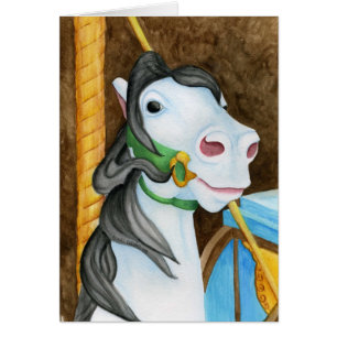 Carousel Horse Card
