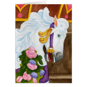 Carousel Horse Card