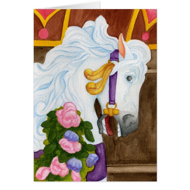 Carousel Horse Card (Front)