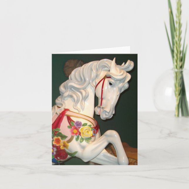 Carousel Horse Card (Front)