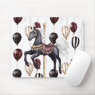 Carousel Horse Circus Balloons Mouse Mat