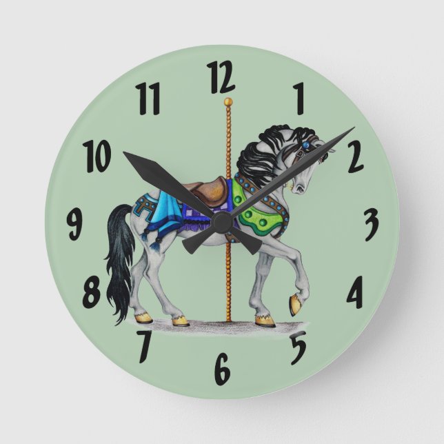 Carousel Horse Clock (Front)