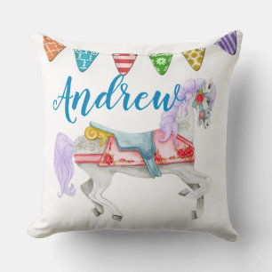 Carousel Horse Custom Template Cushion
