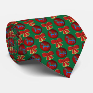 Carousel Horse Decoration Christmas Holiday Tie