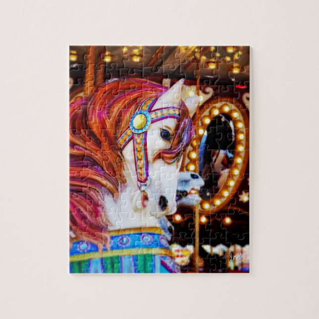 Carousel Horse Fine Art Puzzle (Vertical)