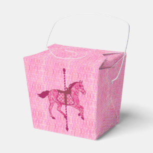 Carousel Horse - Fuchsia Pink Favour Box