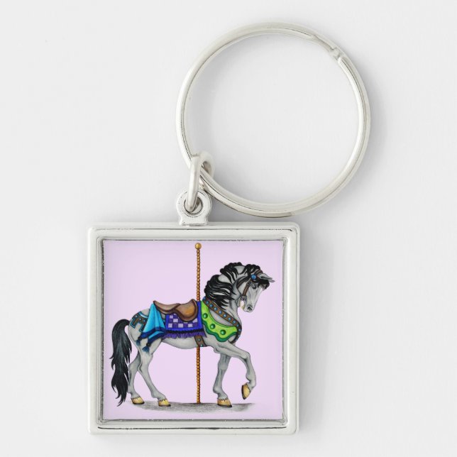 Carousel Horse Key Ring (Front)