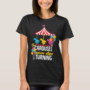 Carousel Horse Merry Go Round Design for Girls and T-Shirt