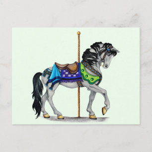 Carousel Horse Postcard