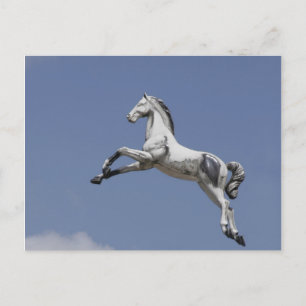 Carousel horse postcard