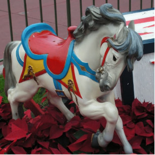 Carousel Horse Sculpture Standing Photo Sculpture