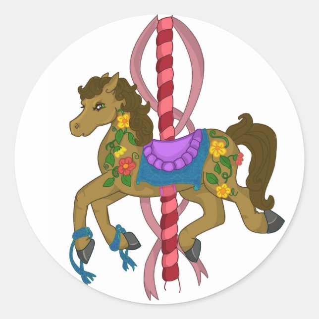 Carousel Horse Sticker (Front)