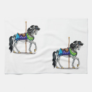 Carousel Horse Tea Towel