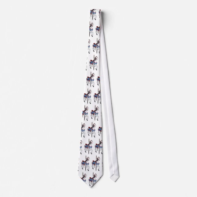 Carousel Horse Tie - "MIDSUMMER DREAMS" (Front)