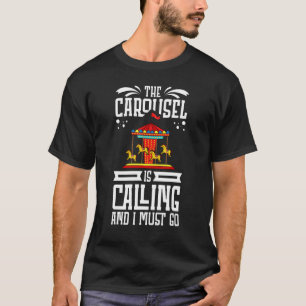 Carousel Horse Tornado Carnival Ride Amusement Par T-Shirt