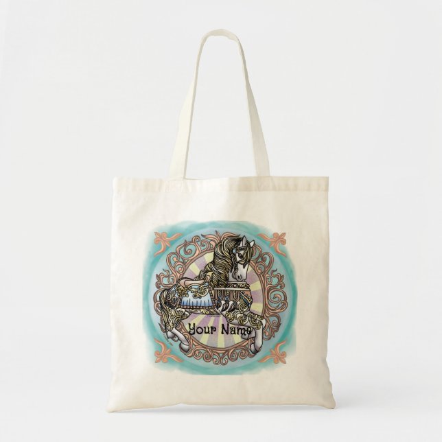 Carousel Horse  Tote Bag (Front)