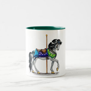 Carousel Horse Two-Tone Coffee Mug