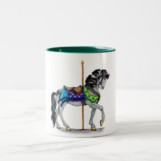 Carousel Horse Two-Tone Coffee Mug