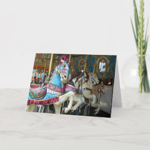 Carousel Horses Card