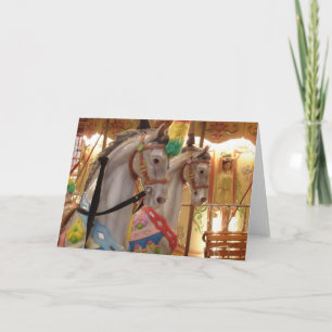 Carousel Horses Card