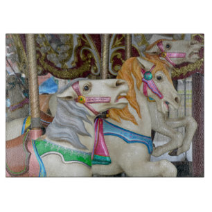 Carousel horses cutting board