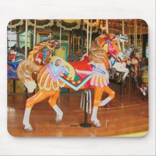 Carousel Horses Mouse Mat