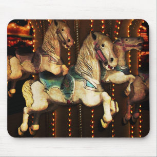 Carousel Horses Mouse Mat