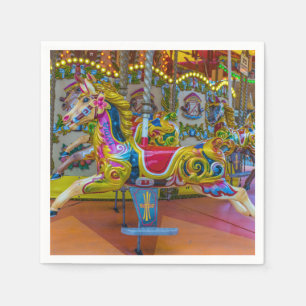 Carousel horses napkin