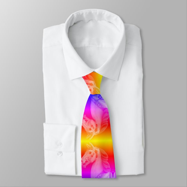Carousel Horses Neck Tie (Tied)