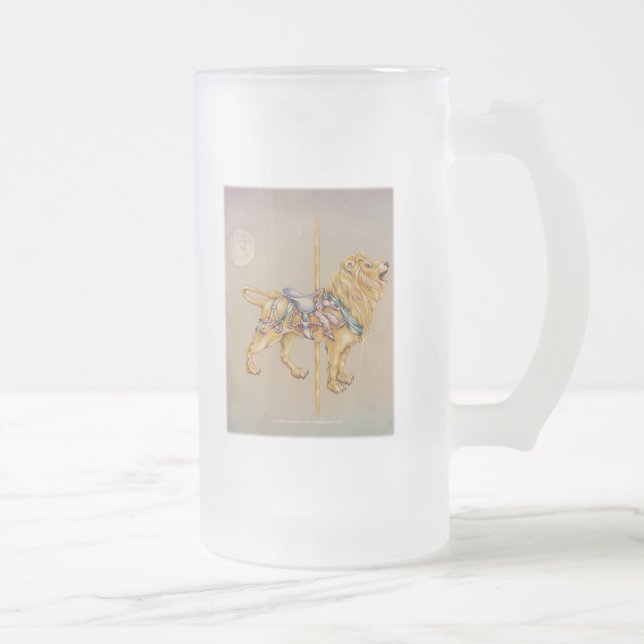 Carousel Lion Frosted Cup (Right)