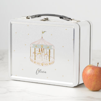Carousel Lunch box, elegant and fun  Metal Lunch Box