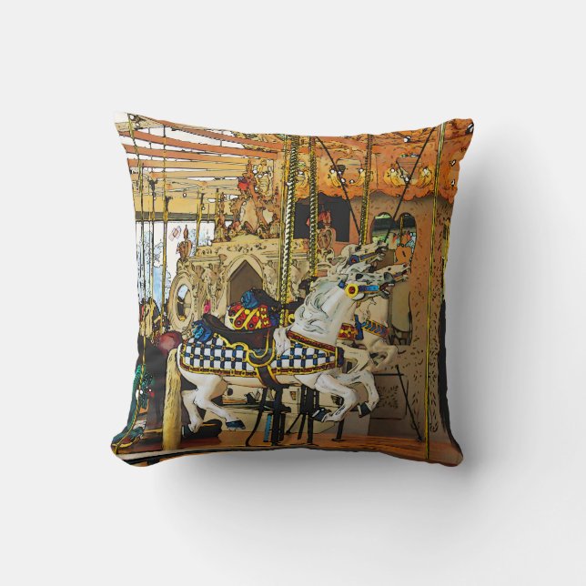 Carousel Magic - Merry-go-Round Cushion (Front)