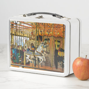 Carousel Magic - Merry-go-Round Metal Lunch Box