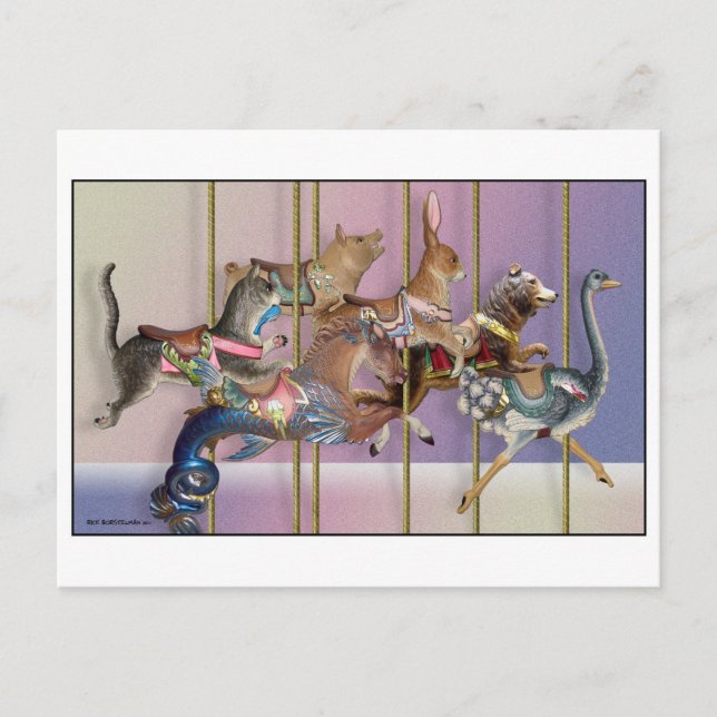 Carousel Menagerie.jpg Postcard (Front)