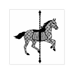 Carousel / Merry-go-Round Horse Self-inking Stamp