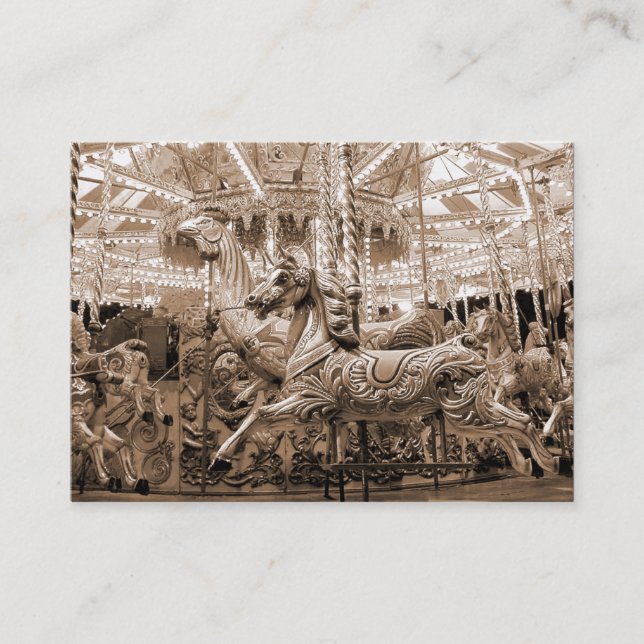 Carousel, Mini Photo Business Card (Front)