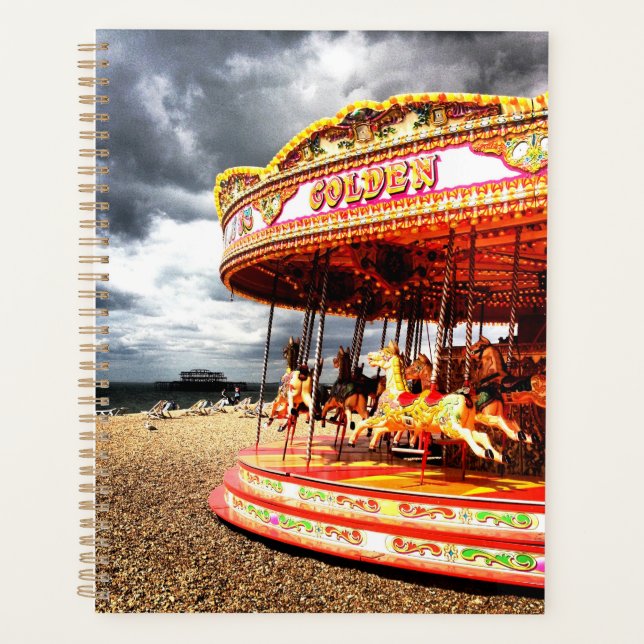 Carousel on Brighton Beach Planner (Front)