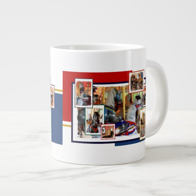 Carousel Painted Ponies Hot Beverage Mug (Front Right)
