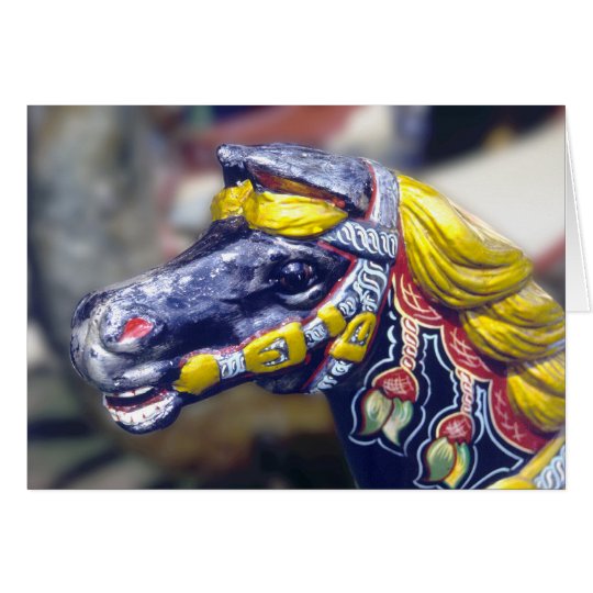 Carousel pony card