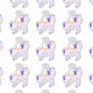 Carousel Pony (sheet) contour sticker