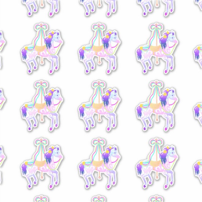 Carousel Pony (sheet) contour sticker (Front)