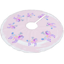 Carousel Pony tree skirt