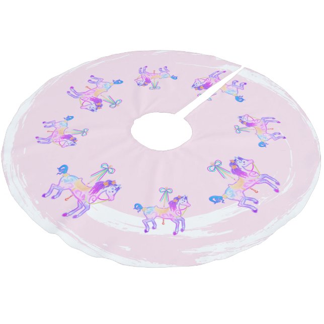 Carousel Pony tree skirt (Angled)