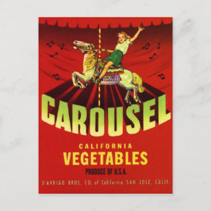 Carousel Postcard