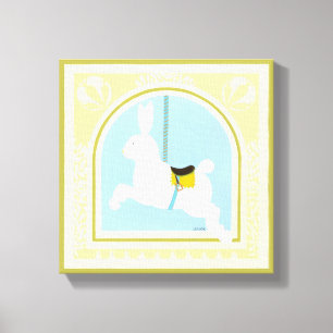 Carousel Rabbit by June Erica Vess Canvas Print