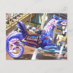 Carousel Seahorse Postcard