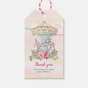 Carousel thank you favour tags