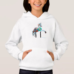 "CAROUSEL WHITE HOODIE "