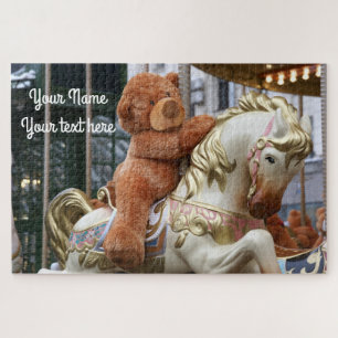 Carousel with Teddy Bear Jigsaw Puzzle